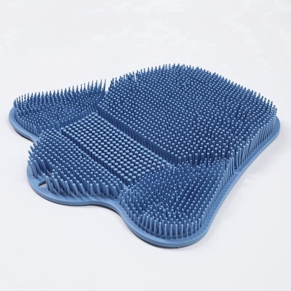 Shower Foot Scrubber Mat with Suction Cups, Silicone Foot Cleaner & Back Scrubber