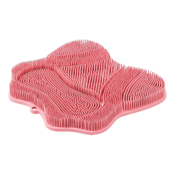 Shower Foot Scrubber Mat Pink PRYESS, Shower Mat Foot Scrubber Mat Bath Mat for Bathroom, Shower, Foot Scrubber, Massage