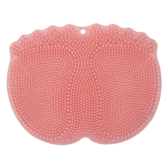 Shower Foot Scrubber Mat with Suction Cups Non Bathtub and Shower Mat Exfoliating Bath Wash Pad Back Washer Cleaning Pad for Men and Women