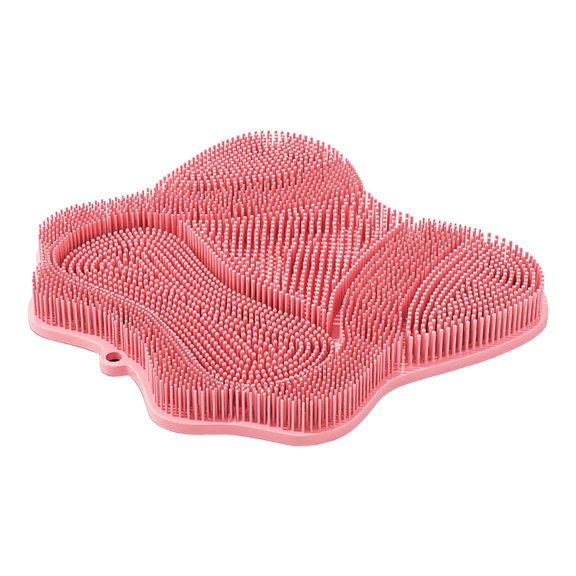 Shower Foot and Back Scrubber Massage Mat with Suction Cups Wall Mounted Exfoliating Bath Cleaning Pad for Deep Cleansing Skin