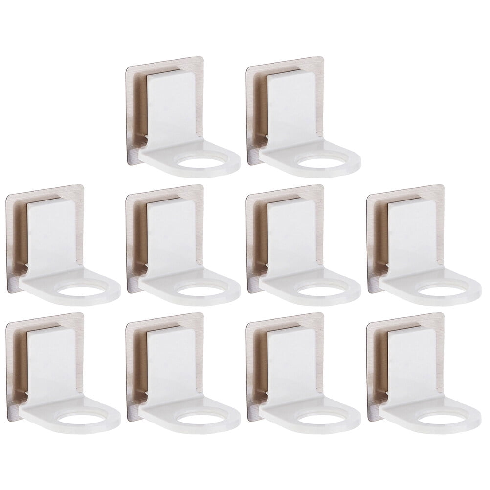 Shower Gel Bottle Rack 10pcs Self Adhesive Hand Sanitizer Holder Wall