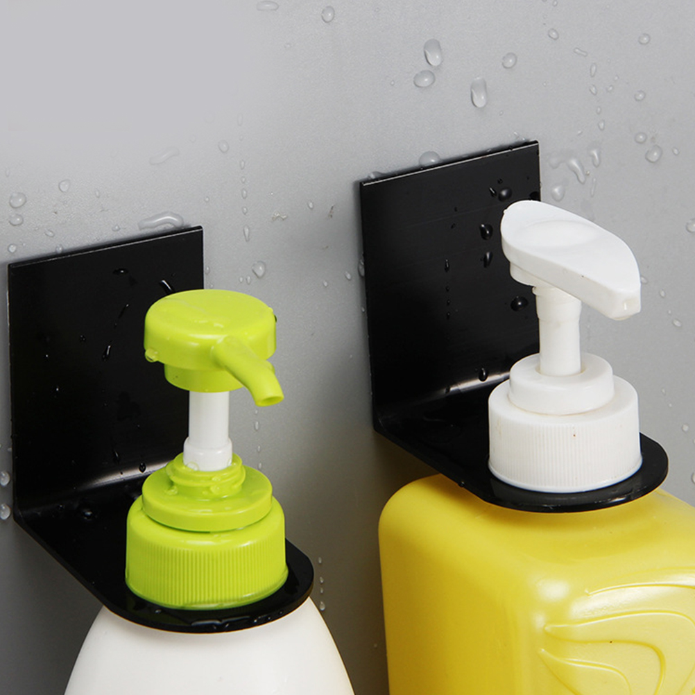 Shower Gel Bottle Rack 4pcs Nonpunching Hand Sanitizer Holders Wall