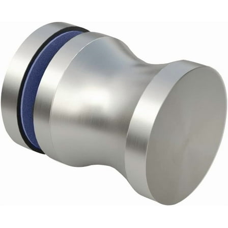 Shower Glass Door Knob, Bathroom Round Single Sided Door Handle, Brushed Nickel with Solid 304 Stainless Steel Door Handle Pull for Glass Door Brushed Nickel