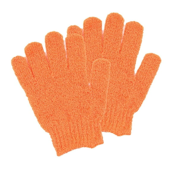 Shower Gloves Exfoliating Wash Bath Gloves Skin Body Brush Scrub Lot W1 X5D4