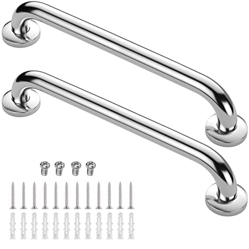 Shower Grab Bar 2 Pack,Stainless Steel Bathroom Grab Bar Shower Bath Handle Grab Bars for Bathtub Showers 24 Inch