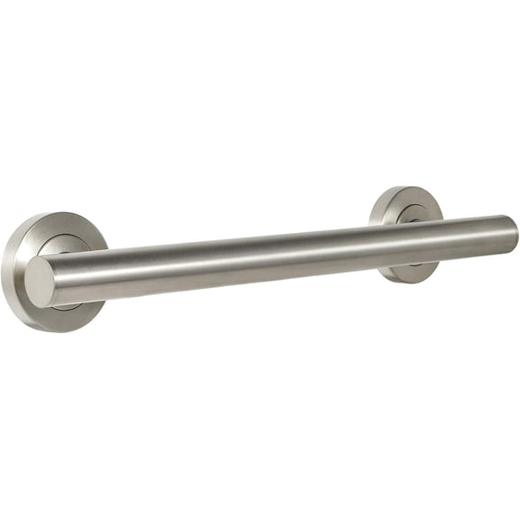 Shower Grab Bar, Modern Stainless Steel Handicap Grab Bar for Bathtubs and Showers, Shower Safety Bar for Seniors Disabled, ADA-Compliant (Brushed Nickel, 12 Inch)