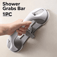 thumbnail image 1 of Shower Grab Bars for Seniors – 11.8-inch Grab Bars for Bathtubs and Showers, No Drilling Required, Waterproof 3-Suction Cup Design, Ideal for Pregnant Women, Elderly, and Disabled Individuals, 1 of 12