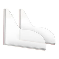 Shower Guard Kit With Waterproof And Easy Installation, Large Corner Guards For Bathtub Self-Adhesive To Block Water In Place, Suitable For Bathroom Kitchen And Sink Areas