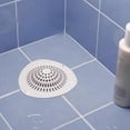 thumbnail image 1 of Shower Hair Catcher, Drain Cover, Silicone Floor Gutter Mat for Bathroom Kitchen Sink, Fine Mesh & Strong Suction, 2-Pack, 1 of 6