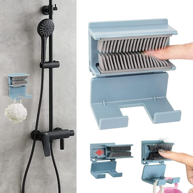 Shower Hair Catcher Wall, Silicone Hair Catcher Wall 2 in 1 Hair