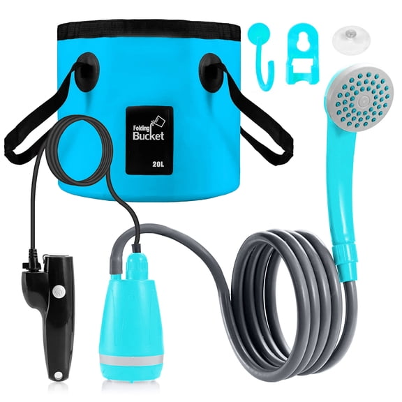 Shower Head,30-60min Battery Camp Portable Kit 2m Usb 30-60min Usb 30-60min Battery Kit With 2.5-3.5l/min With 2.5-3.5l/min Water Qisuo Kit Usb Tours Hxber Buzhi
