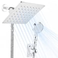 thumbnail image 1 of Shower Head, 5 Setting High Pressure Handheld Showerhead, Rain Shower Heads Combo Hard Water Softener with 60" Hose for Bathroom (Silver), 1 of 6