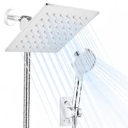 Shower Head, 5 Setting High Pressure Handheld Showerhead, Rain Shower Heads Combo Hard Water Softener with 60" Hose for 