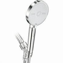 Shower Head, 5 Functions High Pressure shower head with handheld, High Flow Handheld Showerheads with Adjustable panel-The Perfect Detachable Shower Heads, Silver