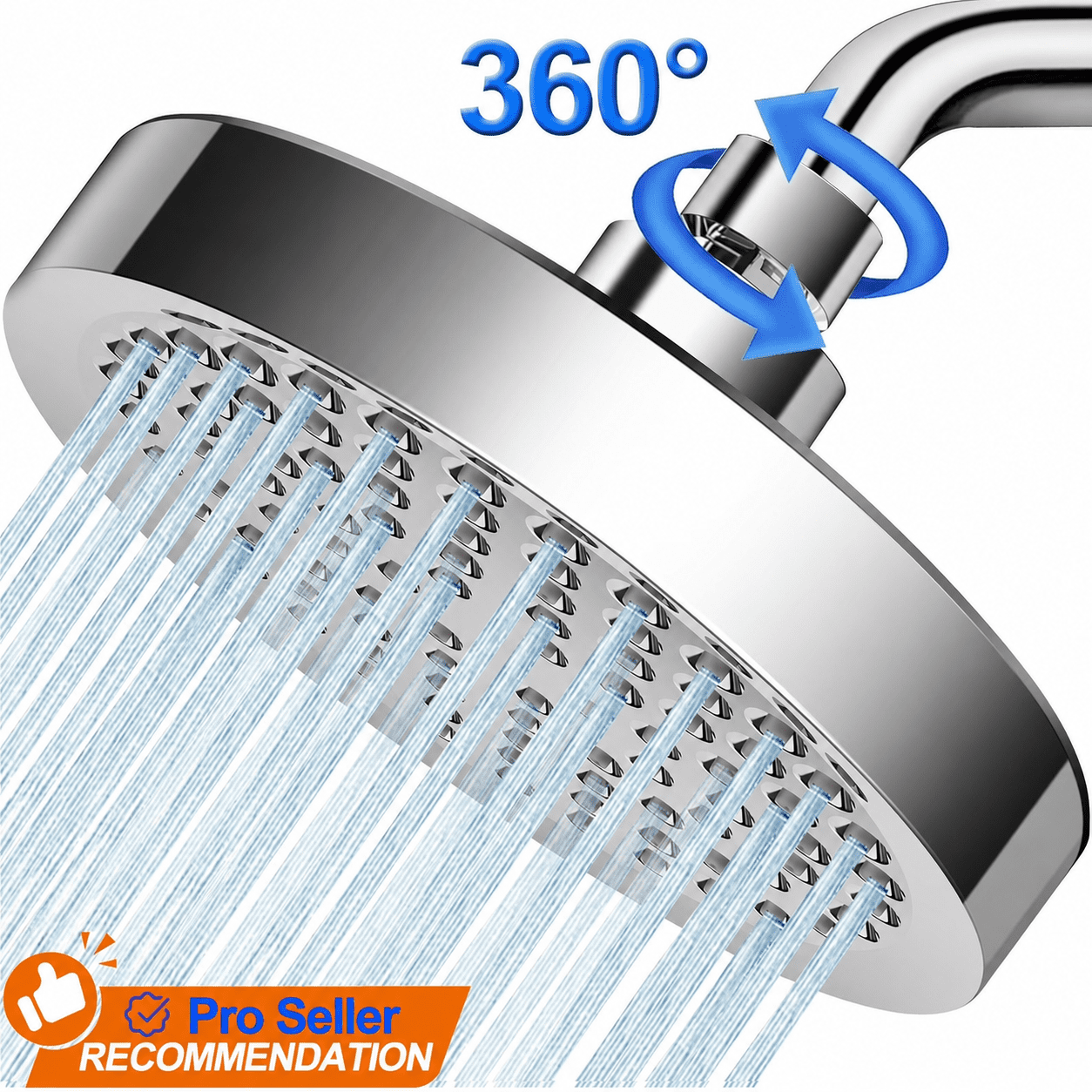 ebay 6-position turbo spin combo shower head in chrome WOWOW Brushed Nickel Tub Kit Brass Shower Faucet Set with Tub Spout and 6-Inch Rain Shower Head, Single Handle Tub and Shower Trim Kit, Shower Valve Include Replacing your shower head is one of the quickest Shower Head, 6" High Pressure