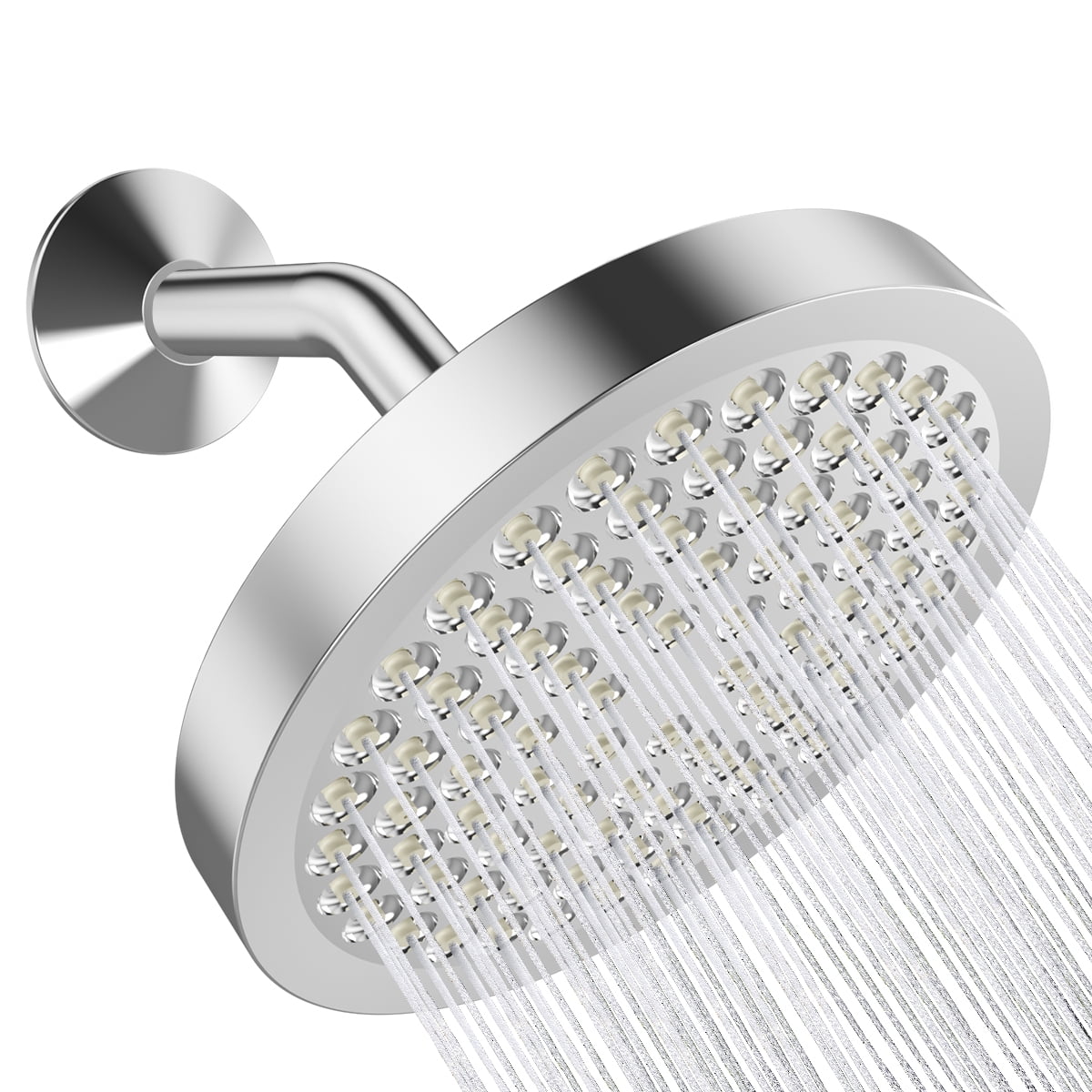 Shower Head 6 inch, High Pressure Rain Showerhead, Rainfall Spray