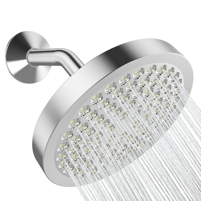 Shower Head 6 inch, High Pressure Rain Showerhead, Rainfall Spray