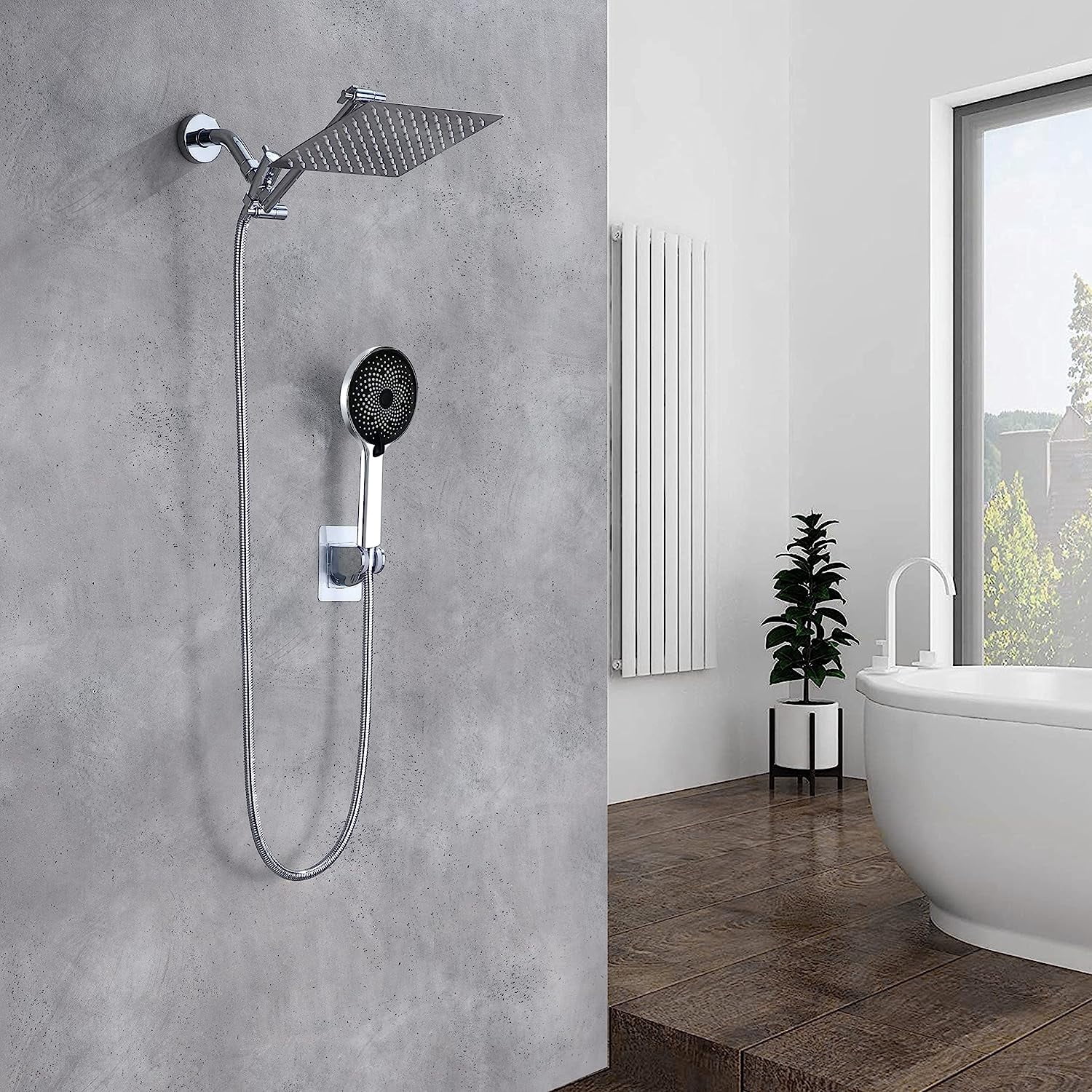 Shower Head, 8" Rain Shower Head with Handheld Spray Combo with 11 ...