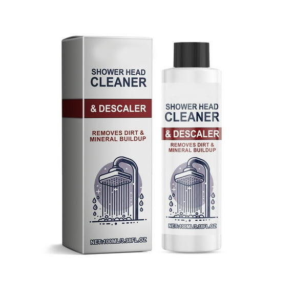 Shower Head Cleaner & Descaler 3.38 FL.OZ, Powerful Decontamination for Nozzles, Removes Mineral Buildup & Extends Service Life