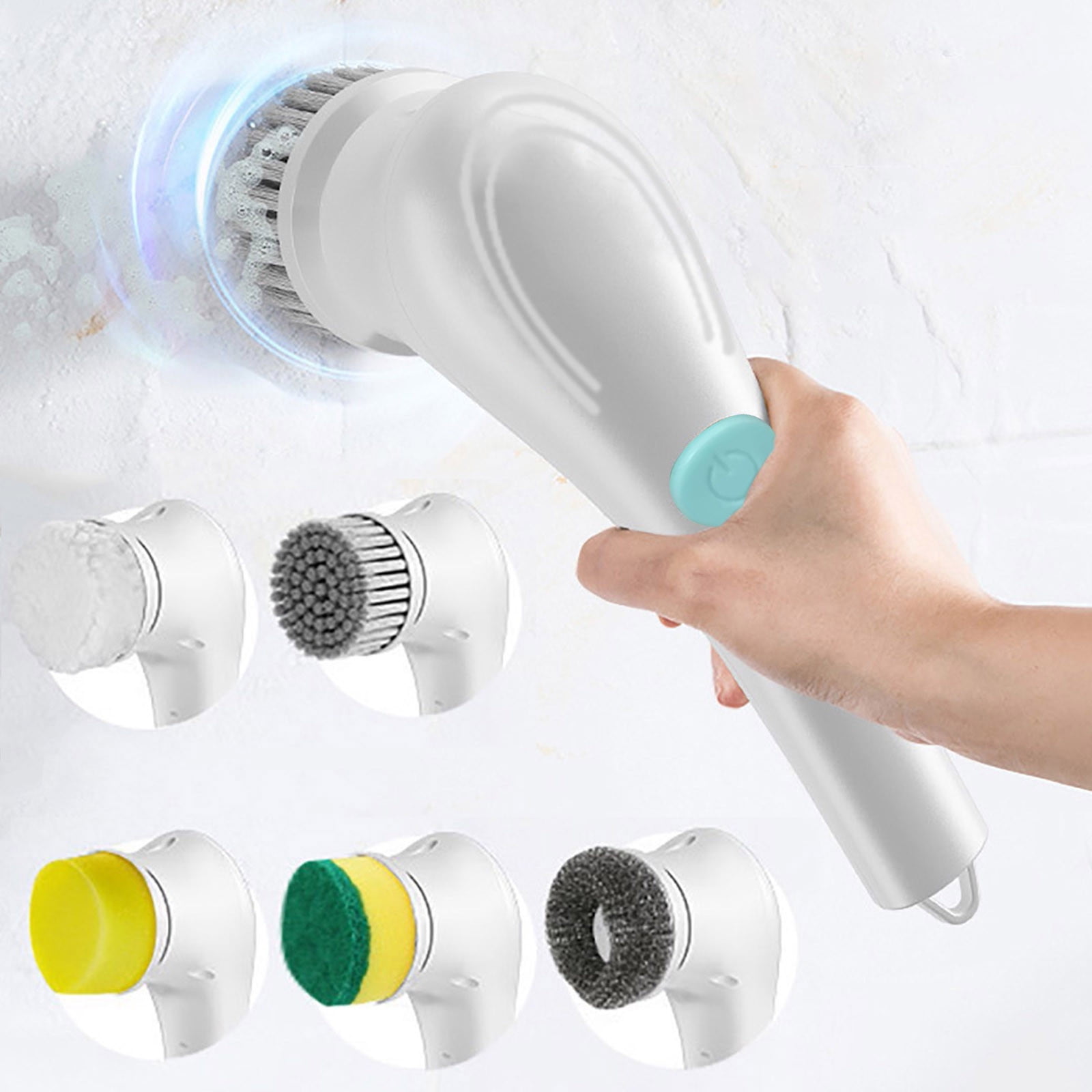 Shower Head Cleaner Shower Head with Lights Electric Rotary Cleaner