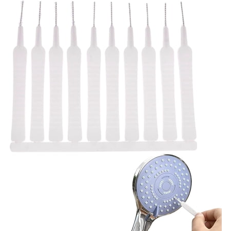 Shower Head Cleaning Brush, 10Pcs Shower Nozzle Cleaning Brush for Bathroom Toilet Cleaning, Multifunctional&nbsp;Household Bathroom Cleaning Brushes with Spiral Design and PP Plastic Handle