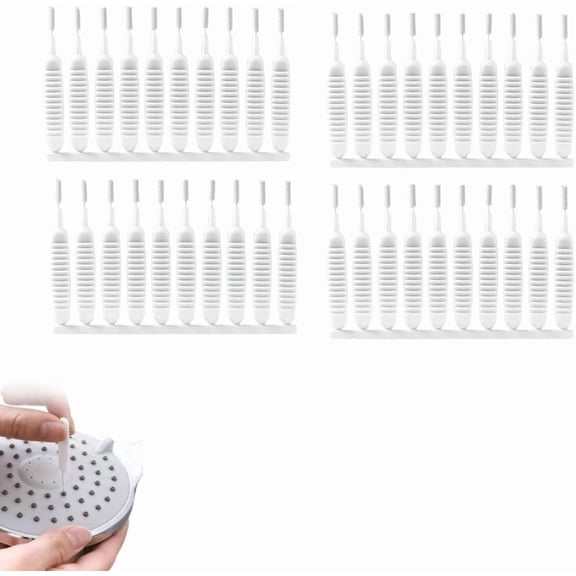 Shower Head Cleaning Brush Small Hole Clog Remover Brush Limescale Removal Scratch Free Precision Cleaning for Shower Heads Vents Keyboards Straws Bathroom Crevices Household Cleaning Tools