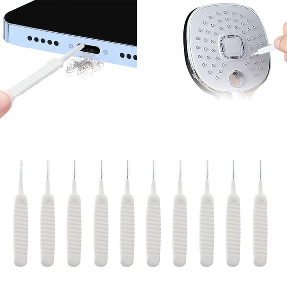 Shower Head Cleaning Brush for Small Holes – Nozzle Brush and Tiny Cleaning Brush for Household Bathroom(10pcs)