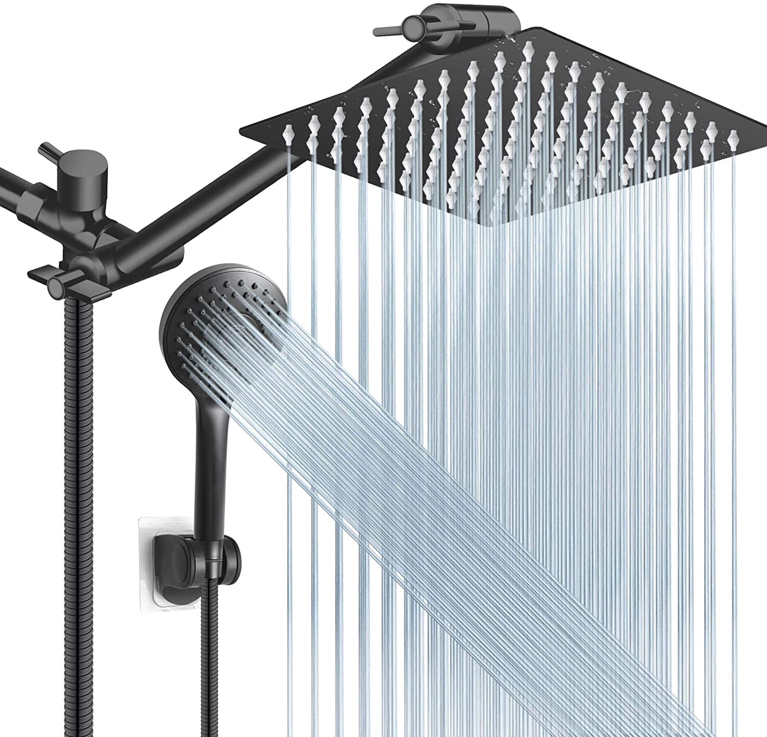 Shower Head Combo,10 Inch High Pressure Rain Shower Head with 11 in ...
