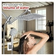 thumbnail image 1 of Shower Head Combo Set, 8/10 Inch Rainfall Shower System, Handheld Shower, Stainless Steel Extension Arm, Low Pressure Resistant, 1 of 5
