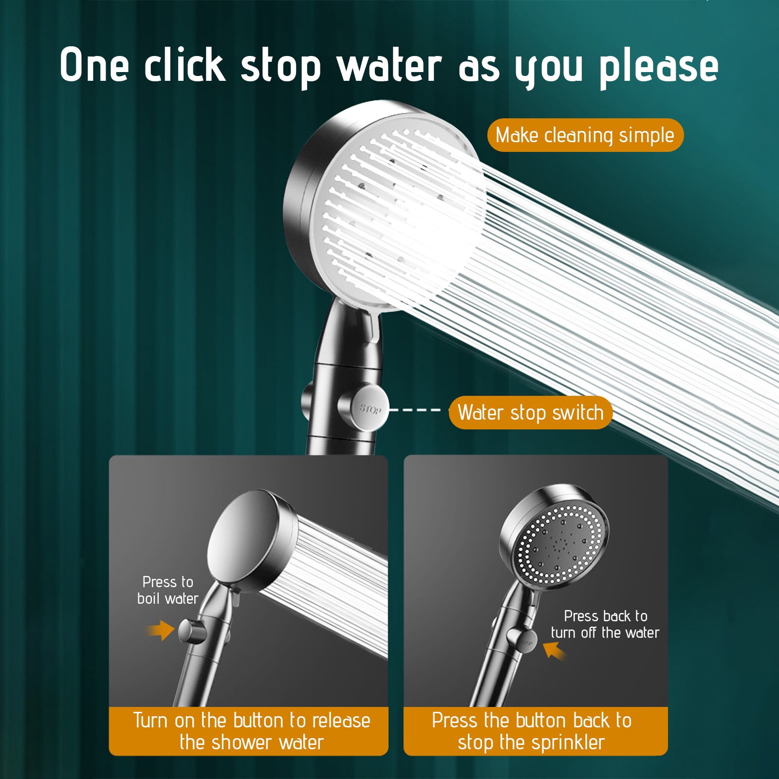 Shower Head Deals! ESULOMP Turbo Shower Head Home Bath Shower Nozzle