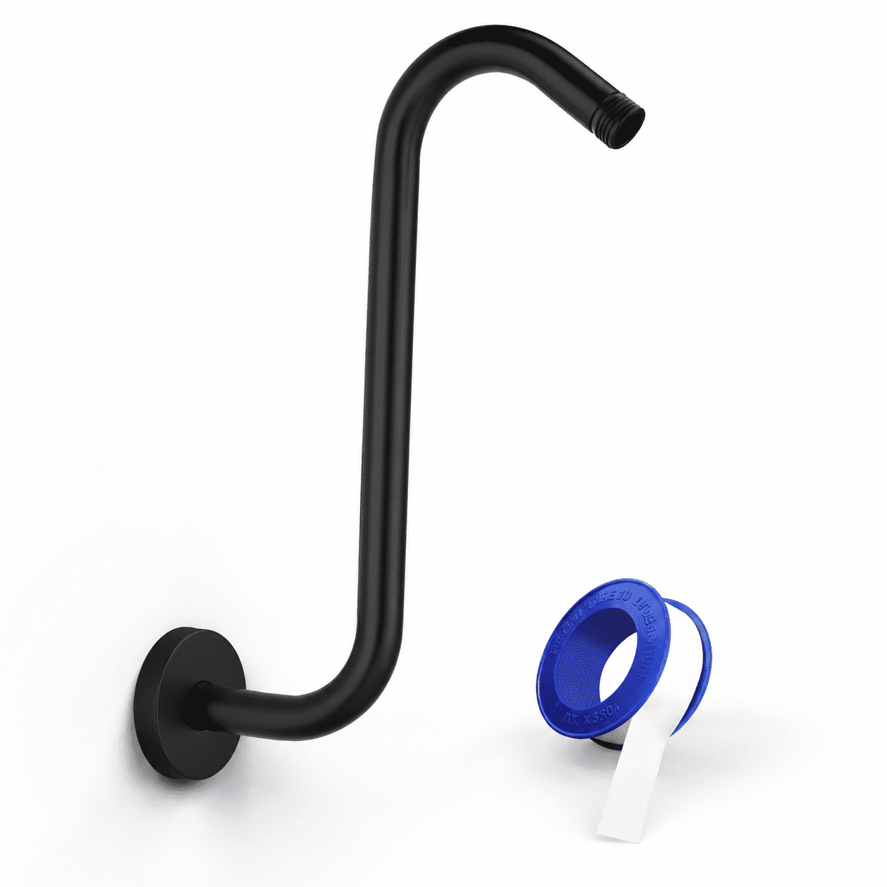 Cc Riser Shower Head Extension Arm With Flange S Shaped High Rise Gooseneck ...