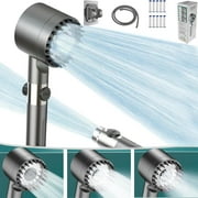 Shower Head, Filtered Shower Head, Ion Drops Shower Head, Adjust Flow, High Pressure Water Flow and Multiple Spray Modes Shower Head with Filter