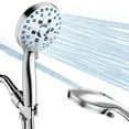 thumbnail image 1 of Cshidworld Shower Head with Handheld, 7 Spray Settings High Pressure Handheld Shower Head with 59" Stainless Steel Hose, Built-in Power Spray to Clean Corner, Tub, Tile and Pets, Chrome, 1 of 8