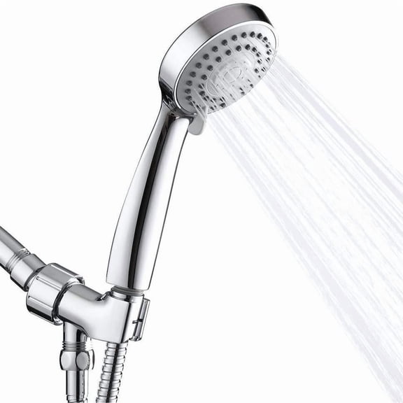 Shower Head, Handheld Power Shower Head with 3 Function High Pressure Water Saving Hand Shower Head with 1.5 M Stainless Steel Shower Hose
