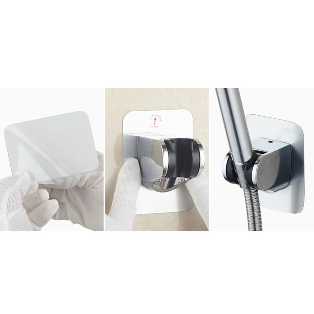 Shower Head Handset Holder Bathroom Wall Mount Adjustable Bracket Garden Hose Shower Head Hand