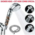 thumbnail image 1 of Shower Head High Pressure 3 Settings Spray Handheld Shower heads with hose 5 Ft, 1 of 7