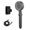thumbnail image 1 of Shower Head, High Pressure 8-Mode Handheld Shower Heads Anti-clog Nozzles, with Stainless Steel Hose and Adjustable Overhead Bracket Handheld Spray Combo, 1 of 2