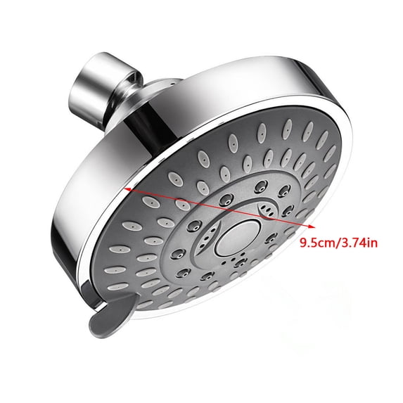 Shower Head, High Pressure Rain Fixed Shower Head, 5 Adjustable Levels, Metal Swivel Ball Joint - For A Relaxing Shower Experience Even At Low Water Flow And Pressure