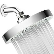 Shower Head High Pressure Rain,Luxury Bathroom Showerhead with Chrome Plated Finish,Adjustable Angles,Anti-Clogging Silicone Nozzles