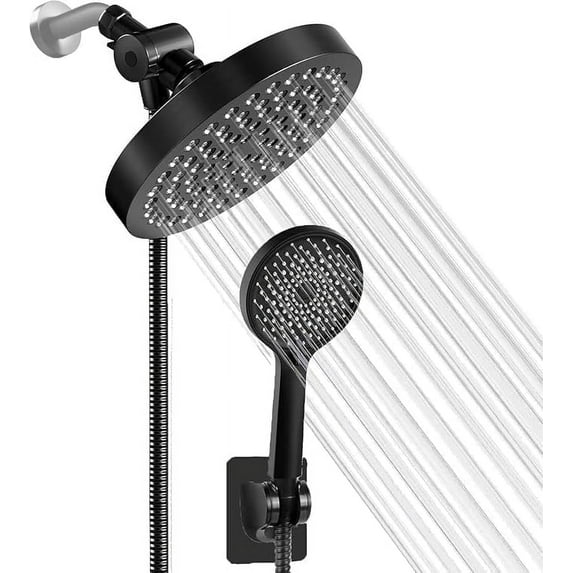 DnxnIaIfy Shower Head, High Pressure Rain Shower Head, Handheld Shower Heads Combo with 60" Hose for Bathroom