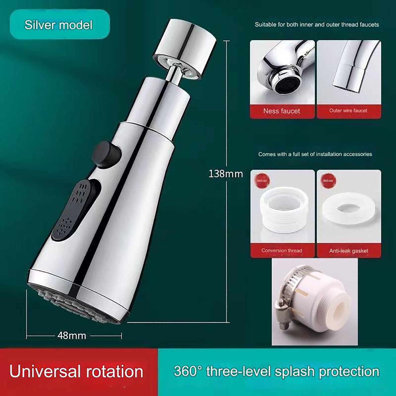 Shower Head High Pressure Shower Head With Handheld Strong Shower Head