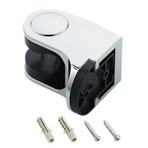 Shower Head Holder, Heavy Duty Strong Adhesive No Drilling Wall Mount Adjustable Handheld Showerhead Bracket for RV Bathroom Shower, Fix Firmly and Use Conveniently (Silver/1 Pcs) 1.57x2.17x2.76"