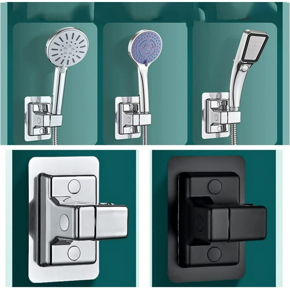 Shower Head Holder, Self Adhesive Shower Head Holder-Adjustable Handheld Shower Holder, No Drilling Wall And Waterproof Mount Bracket,Universal Shower Bracket Clearance Sales
