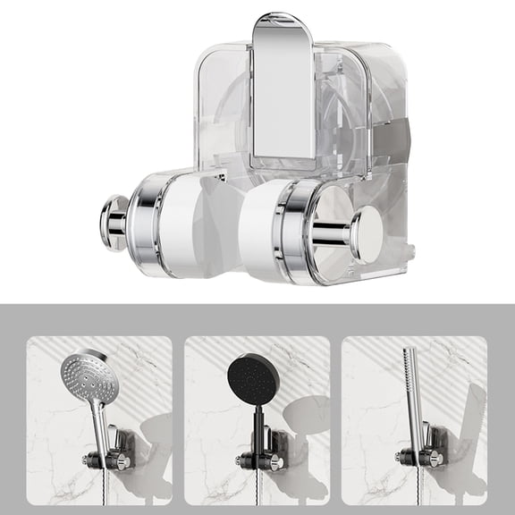 Jialinnn Plastic Wall Mount Bathtub & Shower Organizer, Gray