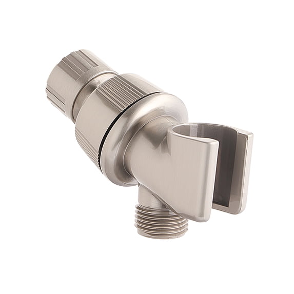 Shower Head Holder for Handheld Showerhead, Nickel Shower Arm Mount to Connect a Shower Arm and Shower Hose