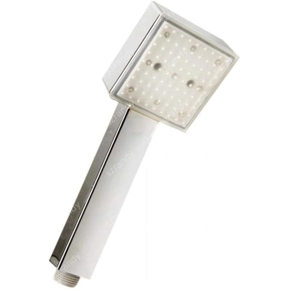 Shower Head New Handheld Home Bath 7Color Romantic LED Light Water Bathroom Glow Shower Head Temperature Sensor Showerhead