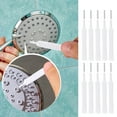 thumbnail image 1 of Shower Head Nozzle Cleaner, Small Hole Cleaning Tool, Modern Minimalist Design, Unclogs Mineral Buildup, Bathroom Maintenance, Home Plumbing Fix, Stain Removing Brush, Durable Stainless, 1 of 9