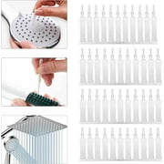 Shower Head Nozzle Cleaning Brushes Gap Hole Anti-Clogging Cleaner Small Brushes Hole Pore Bottle Tube Pipe Nylon Bristle Cleaner Tool for Window Slot, Phone, Keyboard, Car Vent,40pcs