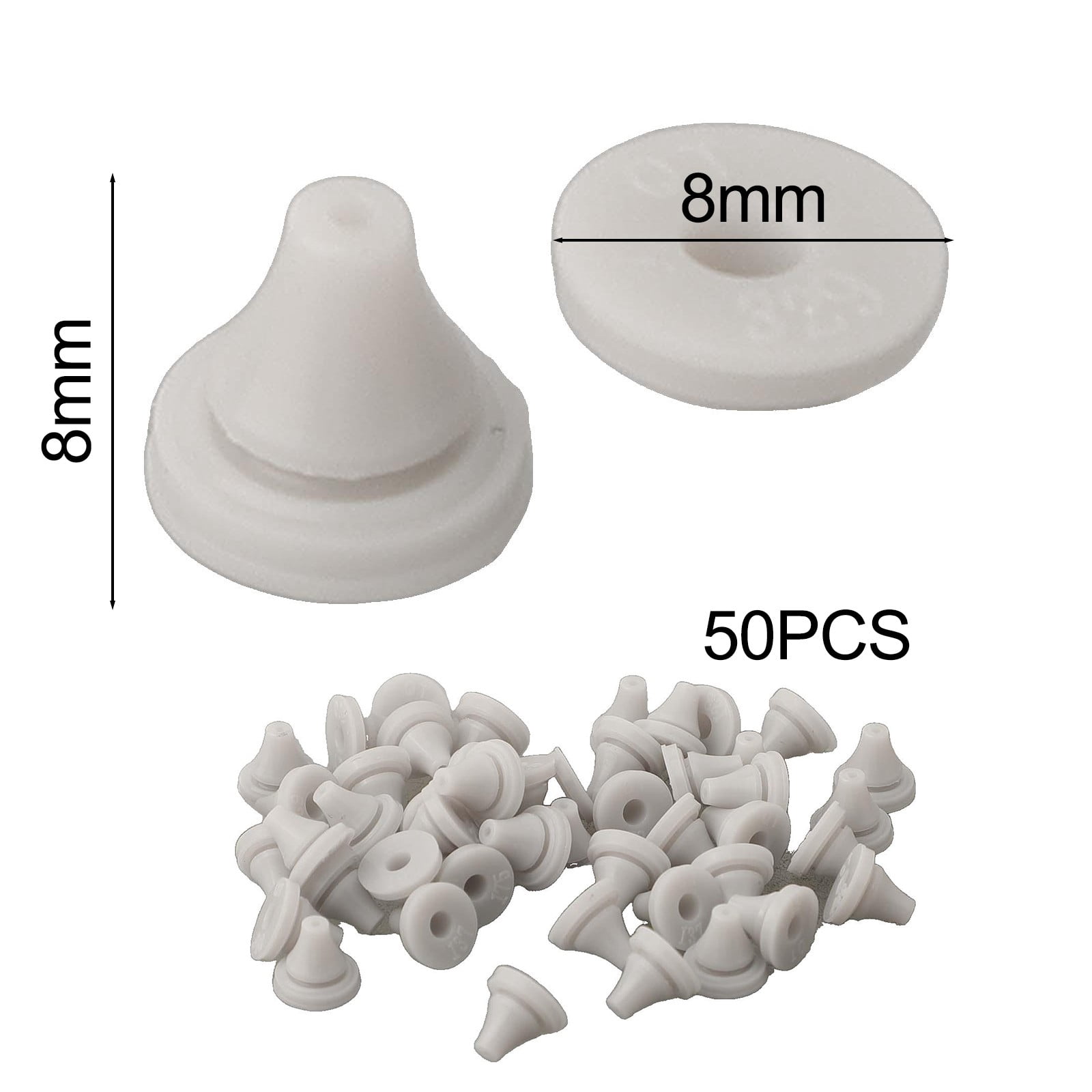 Shower Head Nozzles Replacement 50 Pack Silicone Spray Holes Water ...