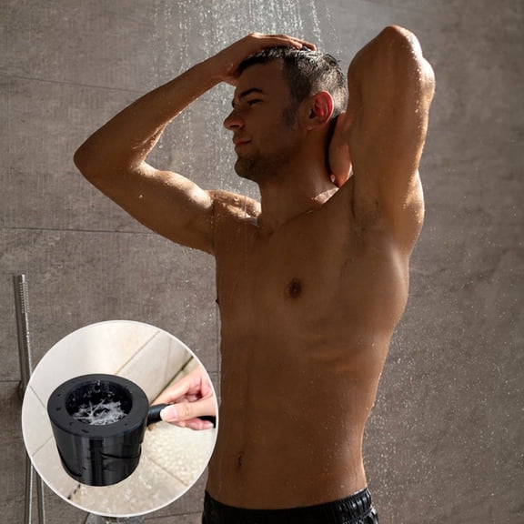Shower Head Powerful Supercharging Hydromassage 360-Degree Ring Water Spray Spiral Nozzle Standard Thread All-round Cleaning Shower Head
